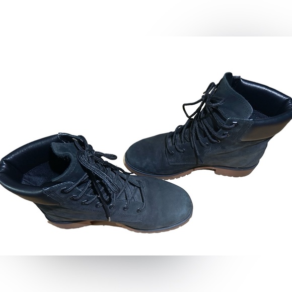🔥LIKE NEW🔥 Timberland Women’s Jayne 6" Waterproof Black Suede Nubuck Sz 8 - Picture 9 of 14